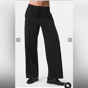 Alo Women's Black Wide-Leg Pants
